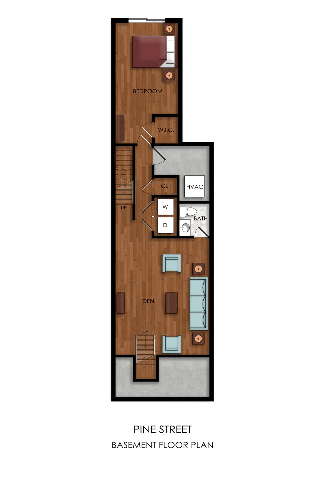 Pine Street elevation rendering